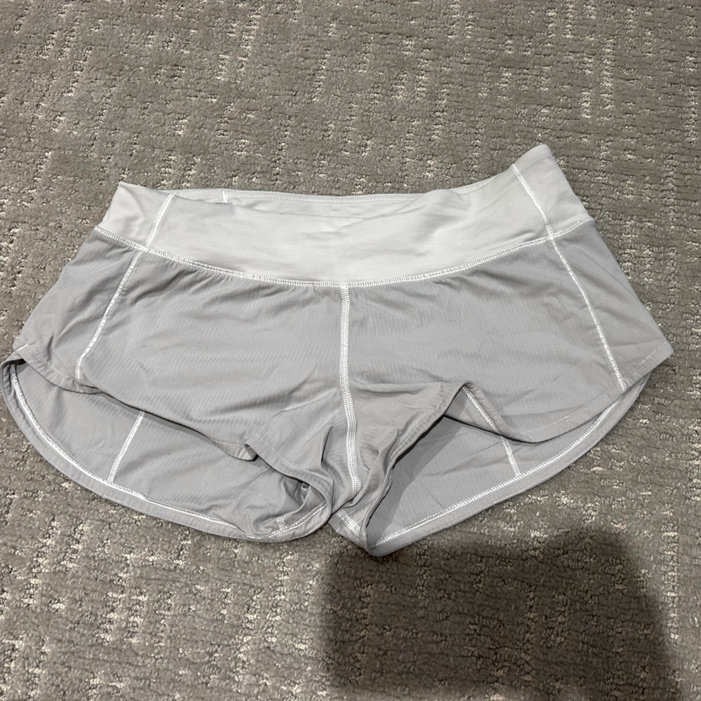 COPY - White Lululemon Speed Up shorts